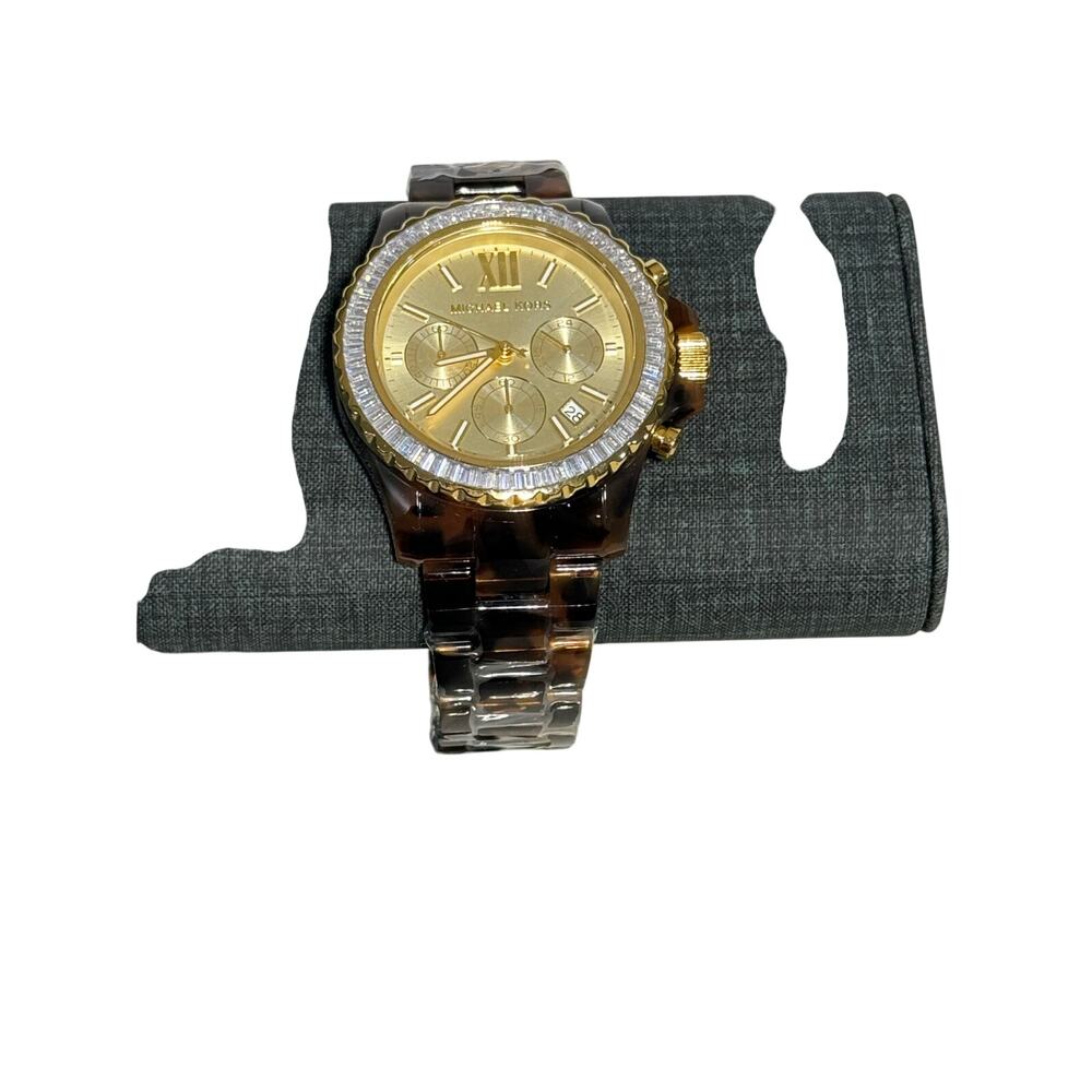 MICHAEL KORS WOMEN´S EVEREST TORTOISE ACETATE Watch - Picture 5 of 11